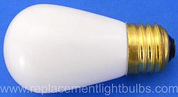 11S14/W-130V 11W Ceramic White Light Bulb, Group Replacement Lamp