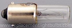 130MB 130V .025A BA9s Miniature Bayonet Light Bulb, Replacement  Lamp