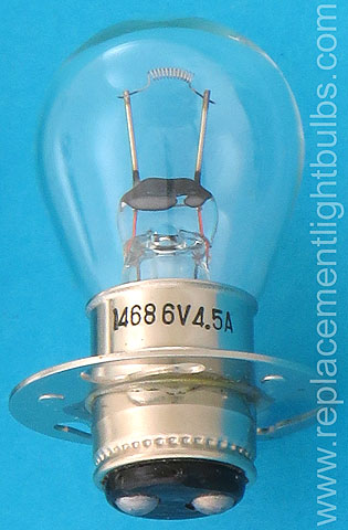 1468 6V 4.5A 27W 30CP Light Bulb Replacement Lamp