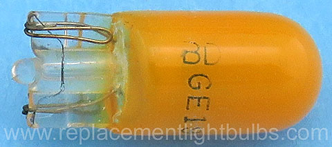 GE 194 Amber 194A 14V .27A Wedge Light Bulb Replacement Lamp