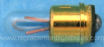 1AS25 5V Sub-Midget Flanged Gold Base Light Bulb