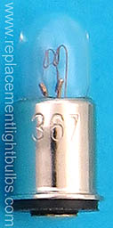 367 10V .04A Midget Flange Base Light Bulb