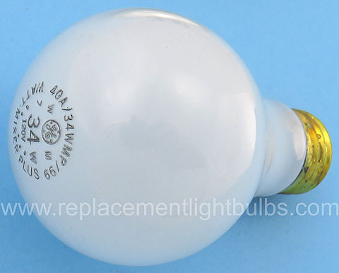 GE 40A/34WMP/99 Watt Miser Plus 120V 34W Energy Saver Soft White Light Bulb