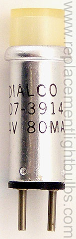 Dialco 507-3914 Clear 14V 80mA Pilot Light Bulb