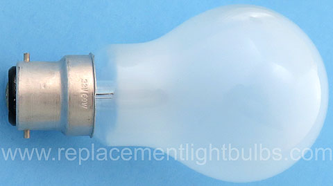 60A/B22D 32V 60W Train A19 Frosted Light Bulb Replacement Lamp