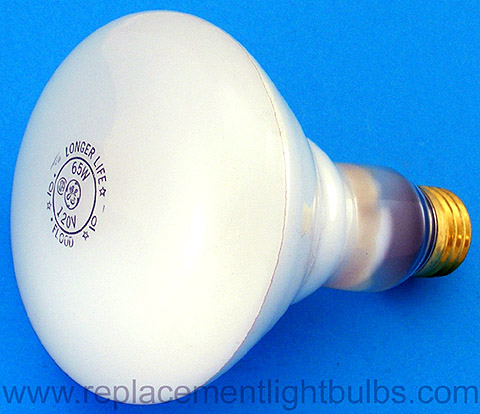 GE 65R30/FL/LL Long Life 120V 65W Indoor Flood Reflector Light Bulb