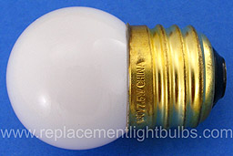 7.5S11/W White 7.5W 130V S11 Glass, E26 Base Replacement Light Bulb, Lamp