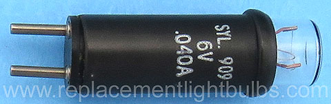 Sylvania SYL 909 909IC 6V .04A Clear Pilot Light Bulb