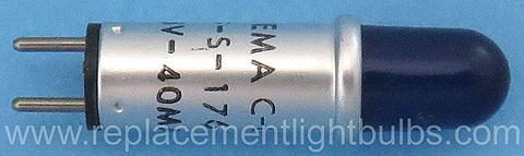 Eldema C-Lite CF-S-1762 28V 40mA Blue Lens Pilot Light Bulb