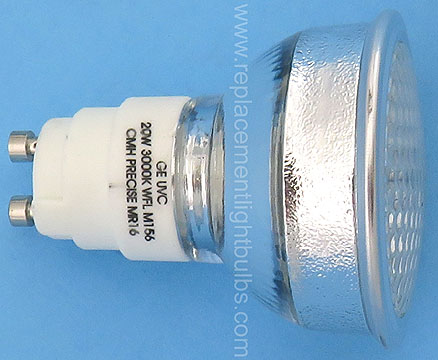 GE UVC 20W CMH20MR16/830/WFL CMH Precise MR16 3000K M156 Wide Flood Light Bulb