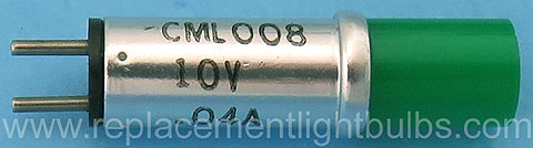 CML 008 CML008 10V .04A Green Pilot Light Bulb