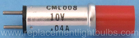 CML 008 CML008 10V .04A Red Pilot Light Bulb