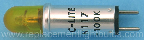 Eldema C-LITE CR-S-N117 Neon-100K Amber Pilot Light Bulb