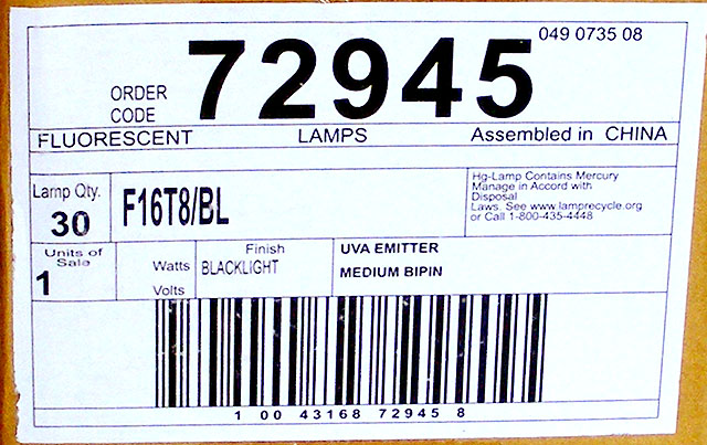 F16T8/BL Label
