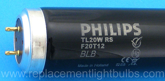 F20T12/BLB 20W Blacklight Black Light Blue Fluorescent Light Bulb
