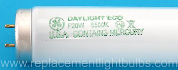 GE F20T12/D/ECO 20W F20W 6500K Daylight Light Bulb Replacement Lamp