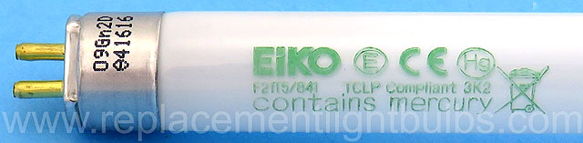 Eiko F21T5/841 20W 4100K Cool White Fluorescent Lamp Light Bulb