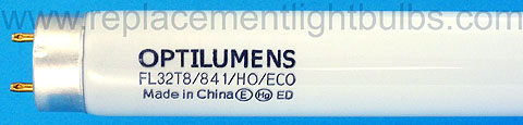 Plusrite Optilumens FL32T8/841/HO/ECO 4100K 32W Fluorescent Lamp, Light Bulb