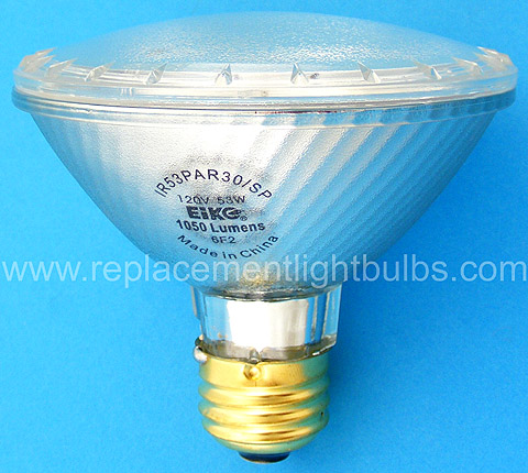 Eiko IR53PAR30/SP-120V 53W PAR30 To Replace 75W PAR30 Spot Light Bulb Replacement Lamp
