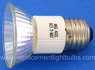JDR-C 120V 35W E26 Cover Glass, Medium Flood Lamp, Replacement Light Bulb