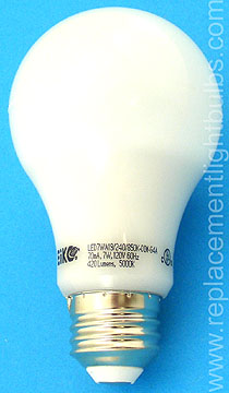 Eiko LED7WA19/240/850K-DIM-G4A 7W LED 5000K Daylight Light Bulb