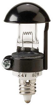 Skylux SH62 SH-62 24V 60W E10 Black Umbrella Lamp