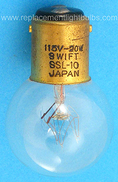 Swift MA2201 EI-2201 SSL-10 115V 20W Microscope Lamp Replacement Light Bulb