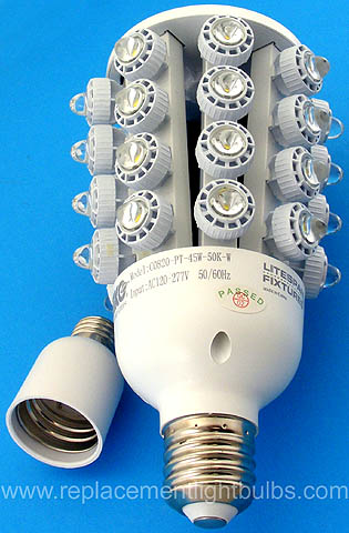 Eiko C0820-PT-45W-50K-W LED 45W 120-277VAC 5000K Nickia 219 Post Top LED Replacement Light Bulb