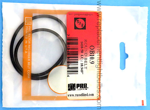 PRB OB10.9 10.9 Inch IC .1 Inch Thick Round Rubber Replacement Projector Belt