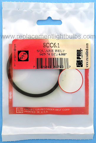 PRB SCC6.1 6 Inch IC .099 Inch Wide Replacement Projector Belt