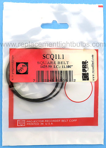 PRB SCQ11.1 11.1 Inch IC .0565 Inch Wide Square Rubber Replacement Projector Belt