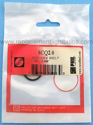 PRB SCQ2.0 2 Inch IC .0595 Inch Thick Replacement Projector Belt