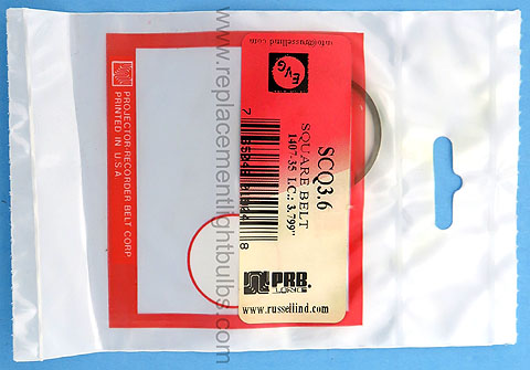 PRB SCQ3.6 3.799 Inch IC .057 Inch Wide Replacement Projector Belt