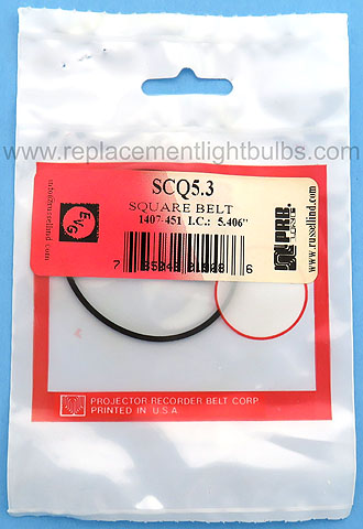 PRB SCQ5.3 5.406 Inch IC .054 Inch Wide Replacement Projector Belt