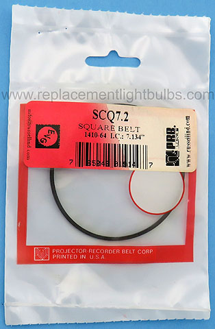 PRB SCQ7.2 7.134 Inch IC .0575 Inch Wide Square Rubber Replacement Projector Belt