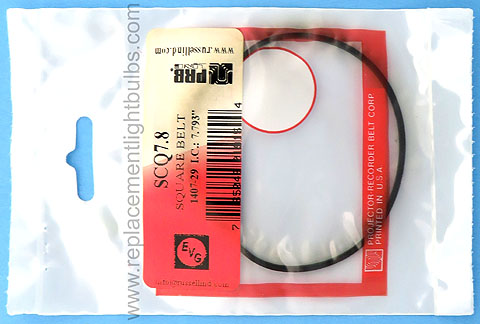 PRB SCQ7.8 7.793 Inch IC .063 Inch Wide Square Rubber Replacement Projector Belt