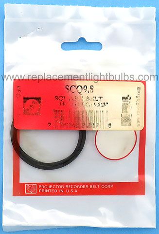 PRB SCQ9.8 9.813 Inch IC .064 Inch Wide Square Rubber Replacement Projector Belt