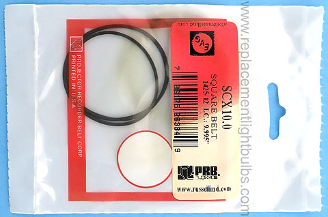 PRB SCX10.0 9.995 Inch IC .0515 Inch Wide Square Rubber Replacement Projector Belt