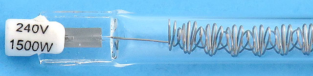 M&R 1007252 240V 1500W Flash Cure Quartz Heater Lamp