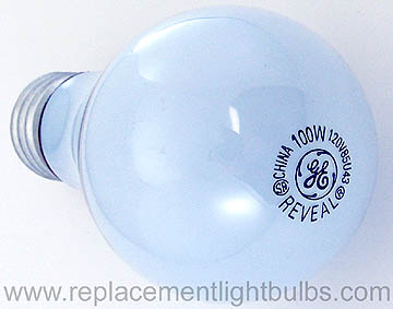 GE 100A/RVL 100W 120V A19 Reveal Light Bulb