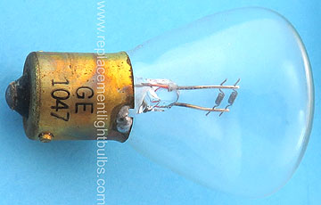 GE 1047 26V 70W 105CP BA15s RP11 Aircraft Clear Light Bulb Replacement Lamp