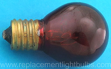 GE 10S11N/TR 115-125V 10W Transparent Red Glass Intermediate Screw Light Bulb