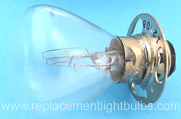 GE 1208 24V 32/32CP P30d RP11 Double Contact Dual Filament Auto Light Bulb