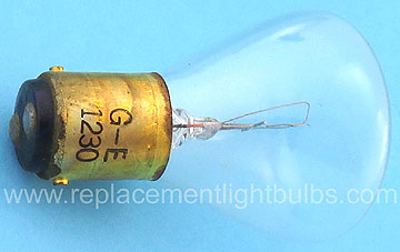 GE 1230 32V 21CP BA15d RP11 Clear Light Bulb Marine Lamp