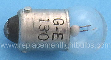GE 130 6.3V .15A Miniature Bayonet Light Bulb Replacement Lamp