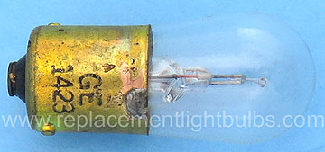GE 1423 2.4V BA15s Single Contact Bayonet Light Bulb