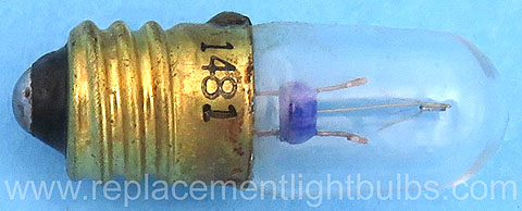 GE 1481 14V .15A E10 Miniature Screw Special Service Light Bulb