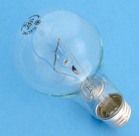 GE 150A/CL 150W 120V Clear Light Bulb