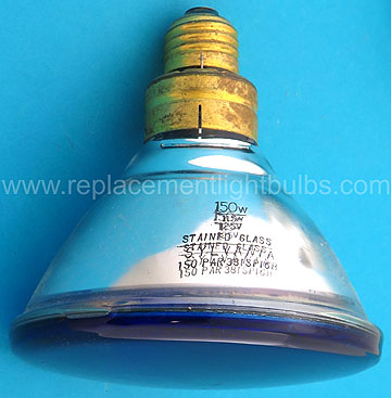 Sylvania 150PAR38/SP/6B 150W 115-125V Blue Stained Glass Spot Light Bulb