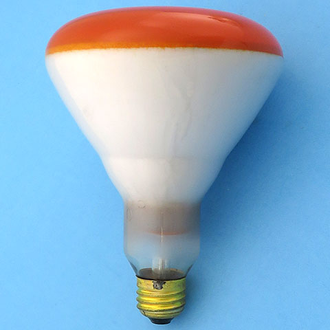 Bulbrite 150R40A 150W 120V Amber Reflector Flood Light Bulb Replacement Lamp
